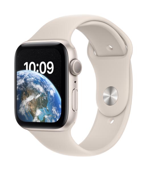 Apple Watch SE GPS 44mm Starlight Aluminium Case with Starlight Sport Band - Regular *Rozbalený*