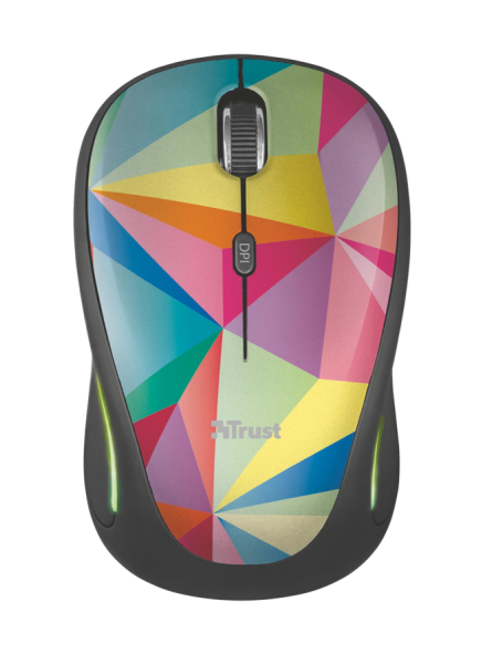 TRUST Yvi Wireless Mouse USB,  geometria