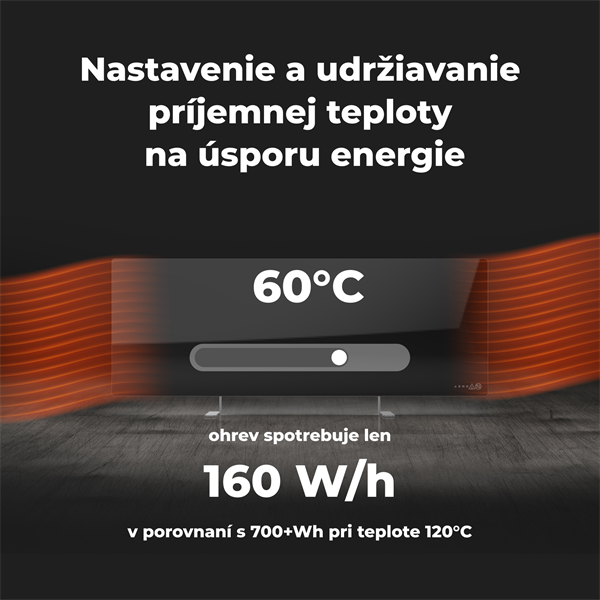 AENO AGH2S Premium Eco Smart Ohrievač čierny, WI-FI, max 700W, Infra9