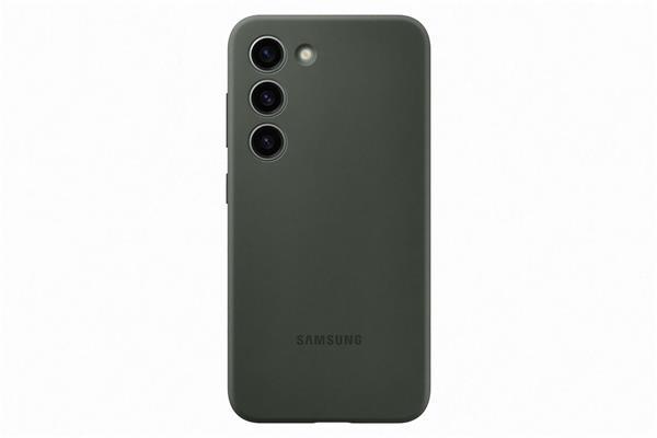 Samsung Silikonový zadní kryt pro Samsung Galaxy S23+ Khaki
