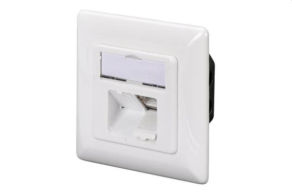 DIGITUS Zásuvka Profi STP 2 port, Cat5E na omietku, LSA, biela1