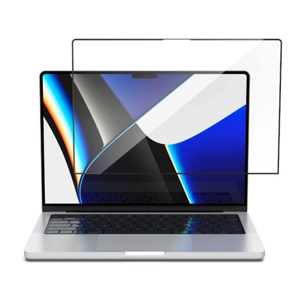 Spigen ochranné sklo Glas.tR Slim pre Macbook Pro 14" 2021 - Black Frame