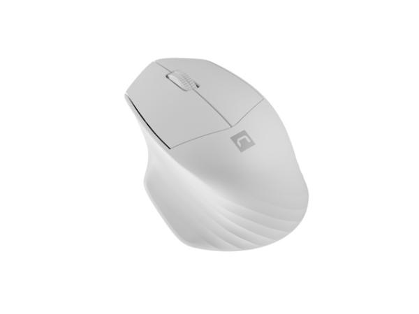 Natec optická myš SISKIN 2/ 1600 DPI/ Kancelářská/ Optická/ Pro praváky/ Bezdrátová USB + Bluetooth/ Bílá2