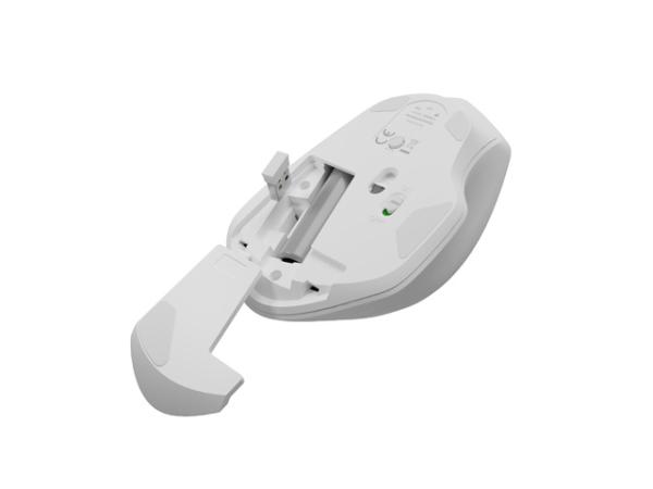 Natec optická myš SISKIN 2/ 1600 DPI/ Kancelářská/ Optická/ Pro praváky/ Bezdrátová USB + Bluetooth/ Bílá4