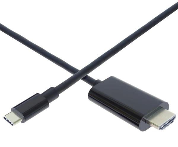 PremiumCord USB-C na HDMI kábel 2m rozlíšenie 4K*2K@60Hz FULL HD 1080p1