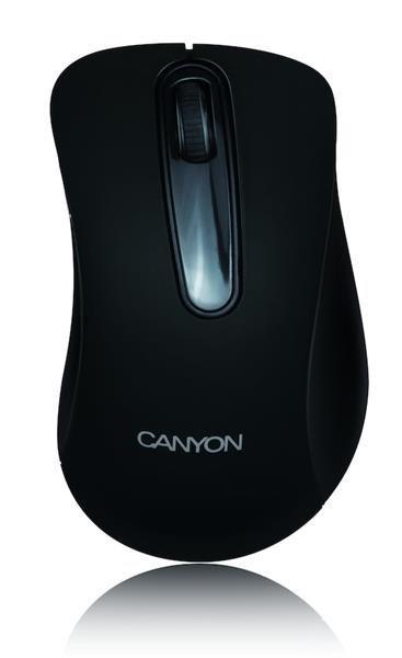 Canyon MW2, Wireless optická myš USB, 1200 dpi, 3 tlač, čierna