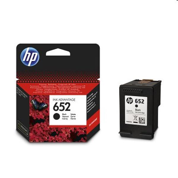 HP 652, atramentová náplň, pre HP DeskJet Ink Advantage 11xx, 21xx, 36xx, 37xx, 38xx, 45xx, 46xx, 360 strán, Black