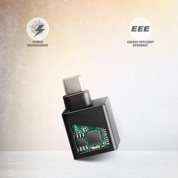 AXAGON ADE-MINIC,  USB-C 3.2 Gen 1 - Gigabit Ethernet MINI sieťová karta,  Realtek 8153,  auto inštal,  čierna4