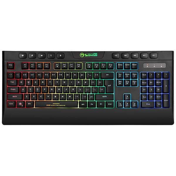 Marvo CM305, RGB sada klávesnice s hernou myšou a slúchadlami, CZ/SK, herná, membránová typ drôtová (USB), čierna, RGB0