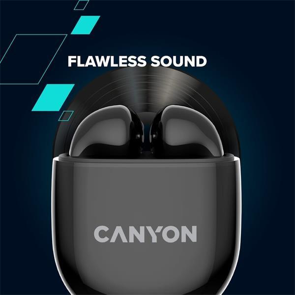 Canyon TWS-6, True Wireless Bluetooth slúchadlá do uší, nabíjacia stanica v kazete, béžové5