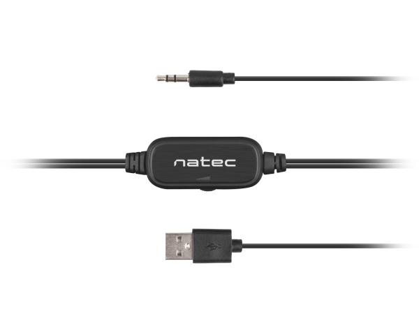Natec reproduktory COUGAR/ Stereo/ 6W/ Čierna2
