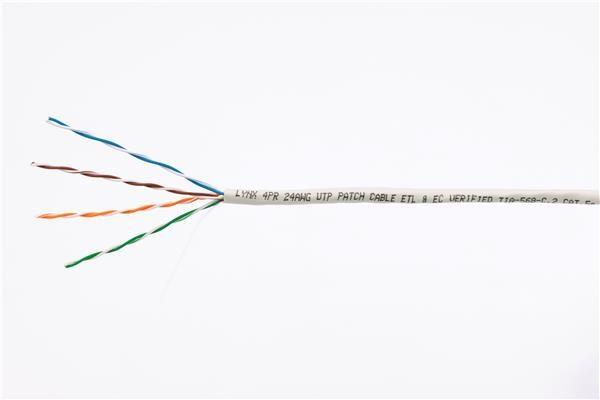 UTP kabel LYNX, Cat5E, licna(lanko), PVC, Dca, šedá, 305m