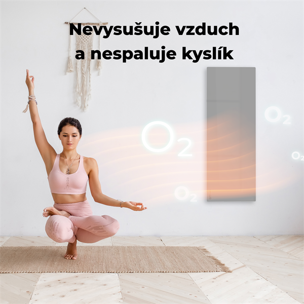 AENO AGH5S Premium Eco Smart Ohrievač, LIMITOVANÁ EDÍCIA GREY Šedá, LED, WI-FI, max 700W, Infra7