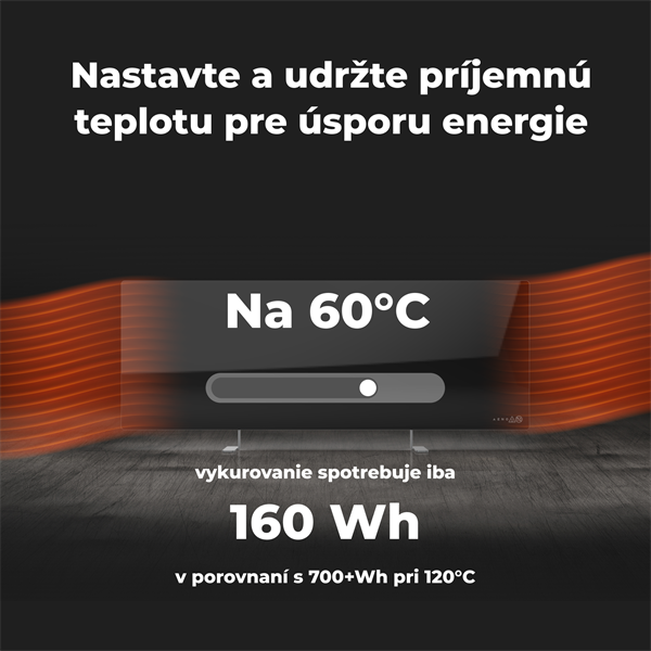 AENO AGH4S Premium Eco Smart Ohrievač, Cierny, LED, WI-FI, max 700W, Infra12