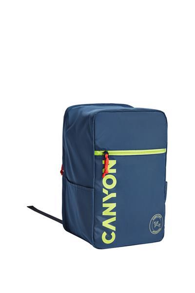 Canyon CSZ-02, batoh na notebook - palubovka, do veľkosti 15,6&quot;,  mechanizmus proti zlodejom, 20l, modrý