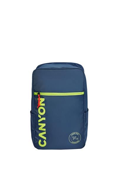 Canyon CSZ-02, batoh na notebook - palubovka, do veľkosti 15,6&quot;,  mechanizmus proti zlodejom, 20l, modrý0