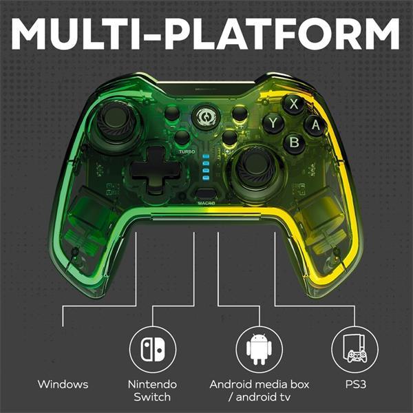 Canyon GPW-02, Brighter bezdrôtový gamepad 5v1 Win PC, Nintendo Switch, iOS 13.0+, Android, PS33