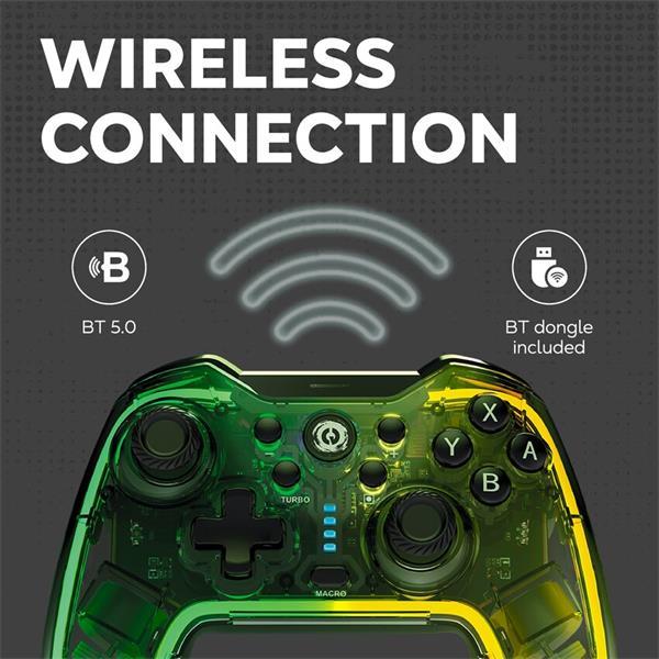 Canyon GPW-02, Brighter bezdrôtový gamepad 5v1 Win PC, Nintendo Switch, iOS 13.0+, Android, PS35