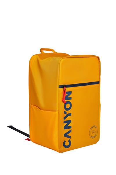 Canyon CSZ-02, batoh na notebook - palubovka, do veľkosti 15,6&quot;,  mechanizmus proti zlodejom, 20l, žltý