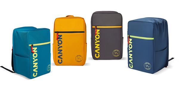 Canyon CSZ-02, batoh na notebook - palubovka, do veľkosti 15,6&quot;,  mechanizmus proti zlodejom, 20l, žltý7