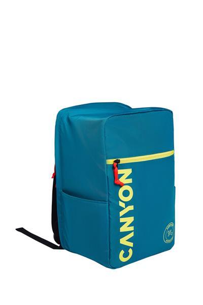 Canyon CNS-CSZ02DGN01, batoh na notebook - palubovka, do veľkosti 15,6&quot;,  mechanizmus proti zlodejom, 20l, modro-žltý
