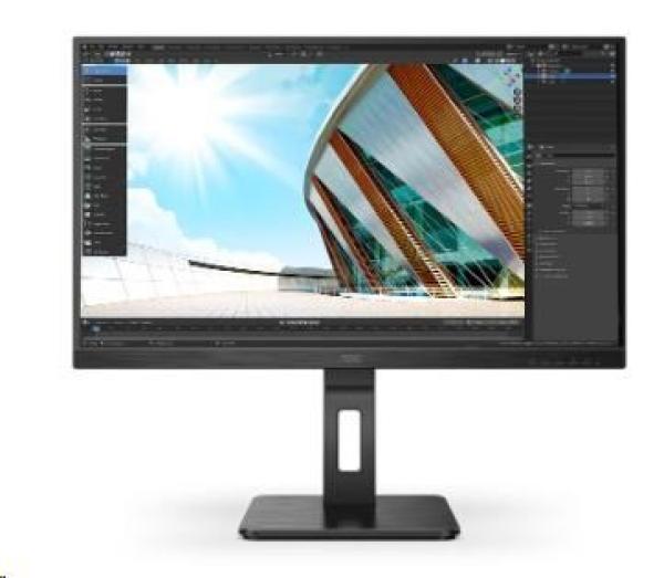 AOC MT IPS LCD WLED 27" Q27P2Q - IPS panel,  2560x1440,  D-Sub,  HDMI,  DP,  USB,  repro,  pivot