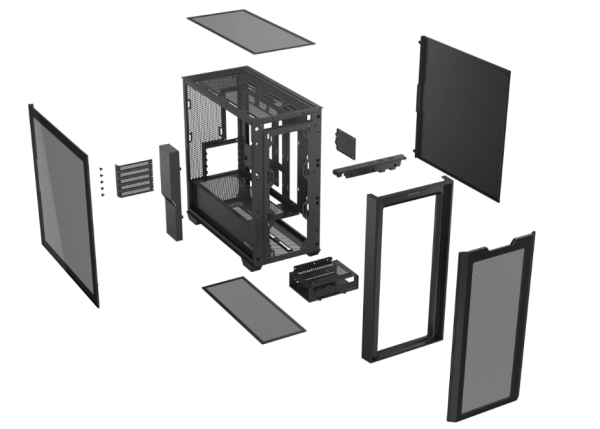 ASUS Case A21/ Micro ATX/ Transpar./ Čierna5