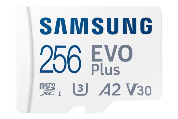 Samsung EVO Plus/ micro SDXC/ 256GB/ UHS-I U3 / Class 10/ + Adaptér/ Biela1