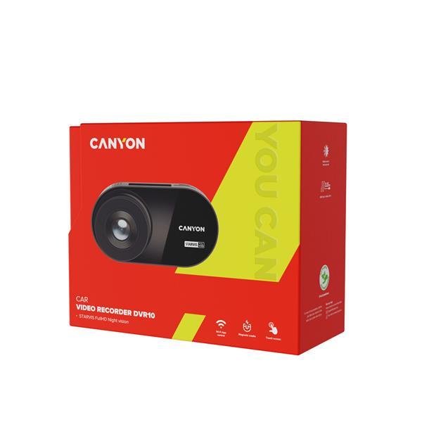 Canyon DVR10, kamera do auta s nahrávaním, Full HD, 1080p at 60 fps, 3´´ dotykový displej12