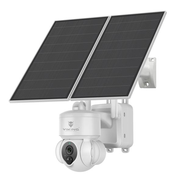 Solárna HD kamera Viking HDs03 4G/ 20000mAh/ farebné nočné videnie/ IP66/ aplikácia/ notifikácia/ biela5