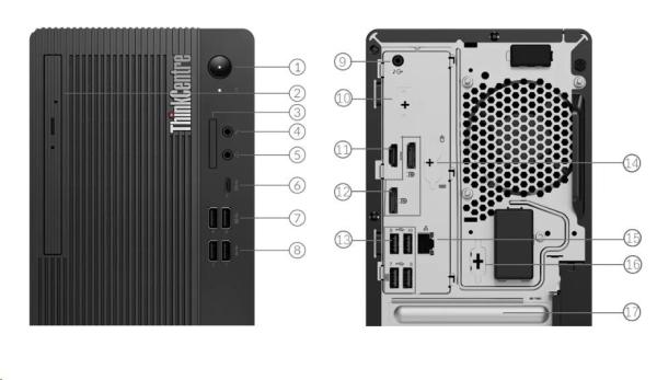 LENOVO PC ThinkCentre M70t Gen4 Tower - i7-13700, 16GB, 512SSD, HDMI, Int. intel UHD 770, W11P, 3Y Onsite5