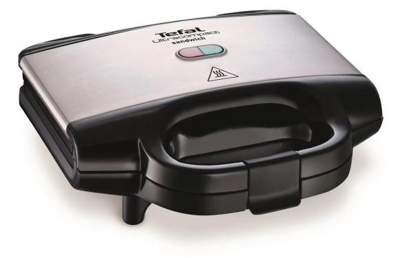 Tefal SM157236 Ultra Compact toustovač,  700 W,  indikátor připravenosti,  nepřilnavý povrch,  teflonové plotýnky