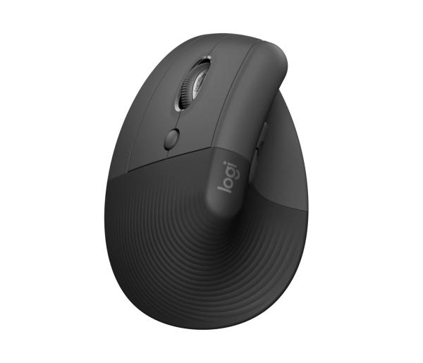 Logitech Lift/ Vertikálna/ Optická/ Pre ľavákov/ 4 000 DPI/ USB+BT/ Grafitová