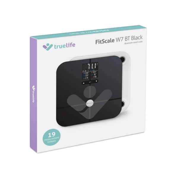 TrueLife FitScale W7 BT - Bioelektrická impedanční bluetooth váha - černá10