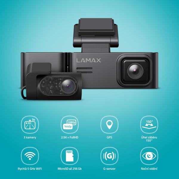 LAMAX N10 GPS 3in1 - kamera do auta1