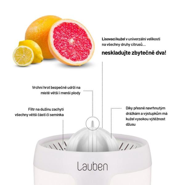 Lauben Electric Citrus Juicer 110WT - odšťavňovač2