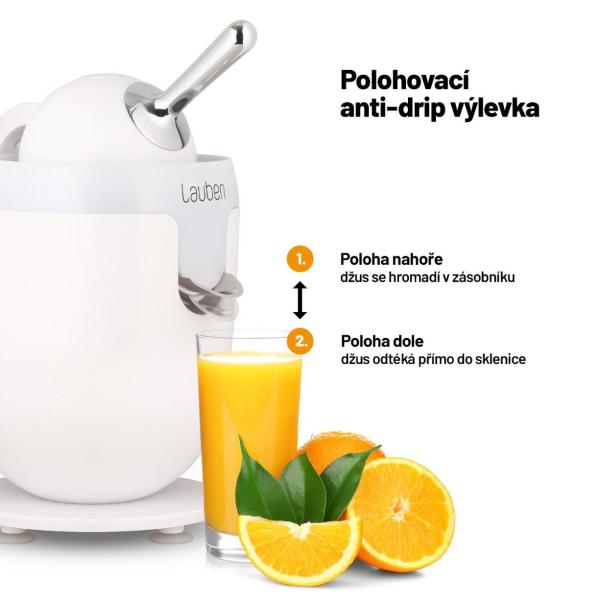 Lauben Electric Citrus Juicer 110WT - odšťavňovač1