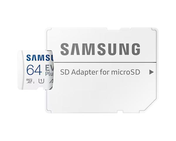 Samsung EVO Plus/ micro SDXC/ 64GB/ UHS-I U1 / Class 10/ + Adaptér/ Biela1
