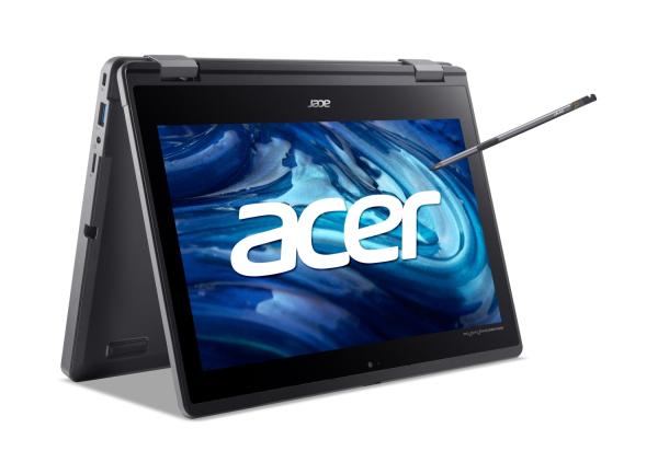 Acer TravelMate B3/ Spin B3/ N100/ 11, 6&quot;/ FHD/ T/ 4GB/ 128GB SSD/ UHD/ W11P EDU/ Black/ 2R7