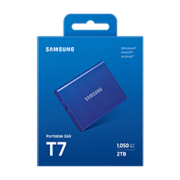 Samsung T7/ 2TB/ SSD/ Externý/ 2.5&quot;/ Modrá/ 3R1