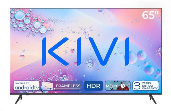 KIVI TV 65U760QB, 65&quot; (163cm), HD LED TV, AndroidTV 11, Black, 3840x2160, 60 Hz,2x8W, 33 kWh/1000h ,HDMI ports 2