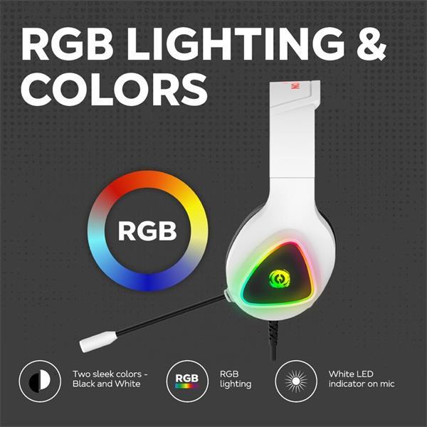 Canyon GH-6, Shadder herný headset, USB / 2x 3.5mm jack, 2m kábel, multicolor RGB podsvietenie, čierny10