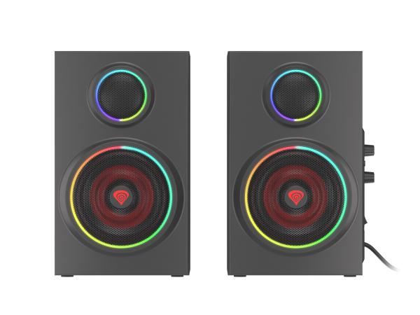 Reproduktory 2.0 24W GENESIS HELIUM 300BT ARGB, Bluetooth 5.02