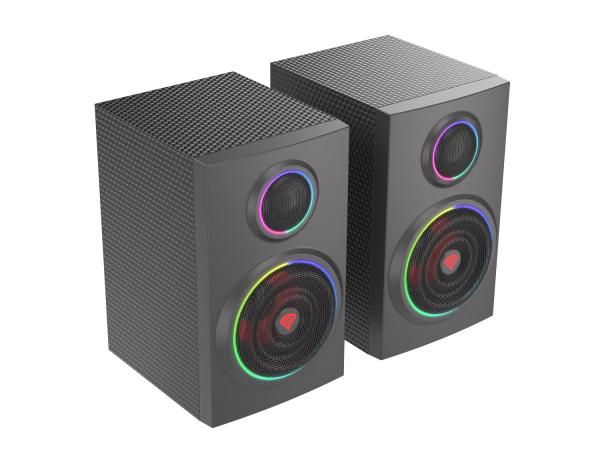 Reproduktory 2.0 24W GENESIS HELIUM 300BT ARGB, Bluetooth 5.03