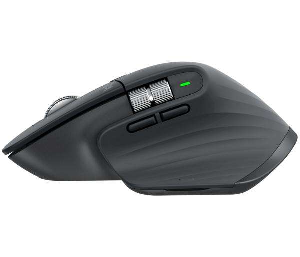 LOGITECH MX Master 3S/ Kancelárska/ Laserová/ Pre pravákov/ 8 000 DPI/ USB+BT/ Grafitová4