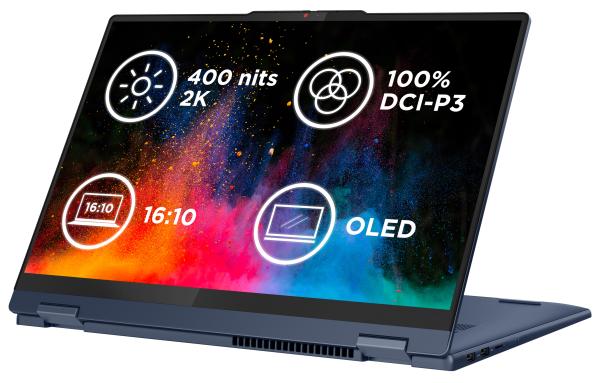 Lenovo IdeaPad 5 2-in-1/ 16AHP9/ R5-8645HS/ 16&quot;/ 2048x1280/ T/ 16GB/ 512GB SSD/ AMD int/ bez OS/ Blue/ 2R