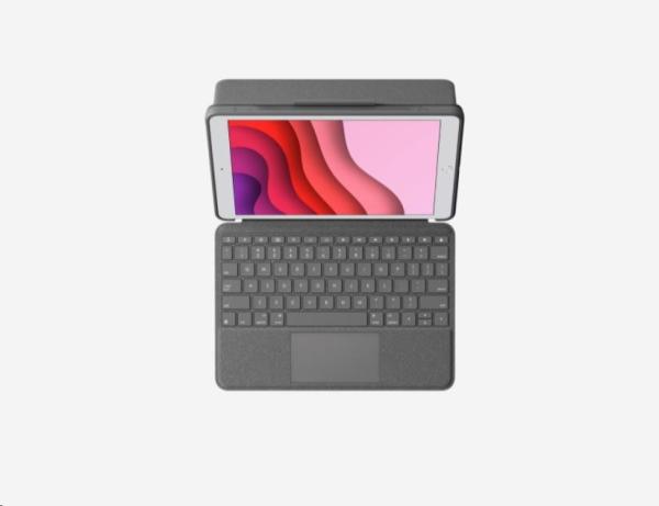 Puzdro s kombinovanou dotykovou klávesnicou Logitech pre iPad (7. generácia),  UK,  grafitová1