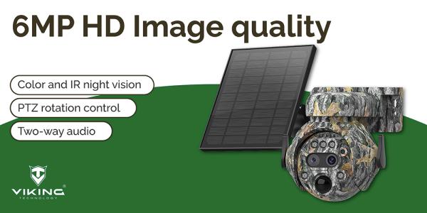 Solárna kamera Viking HDs04 4G sivá13