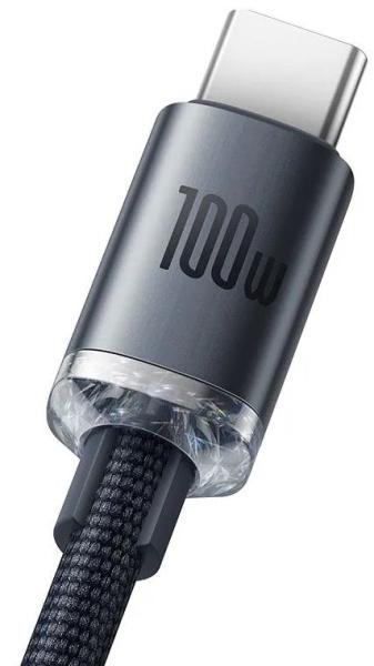 Baseus CAJY000401 Crystal Shine Series Dátový Kábel USB - USB-C 100W 1, 2m Black2