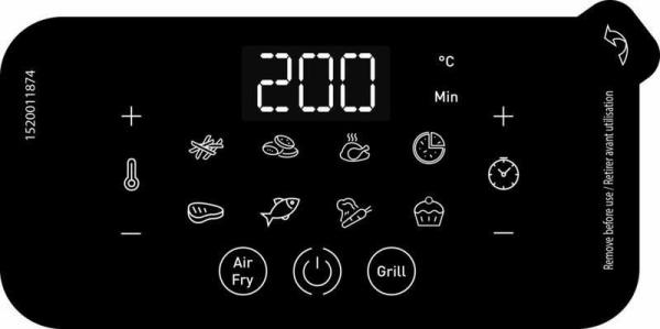 Tefal EY505815 Easy Fry&Grill fritéza, horkovzdušná, 1550 W, displej, 4.2 l, regulace teploty, časovač, černá4